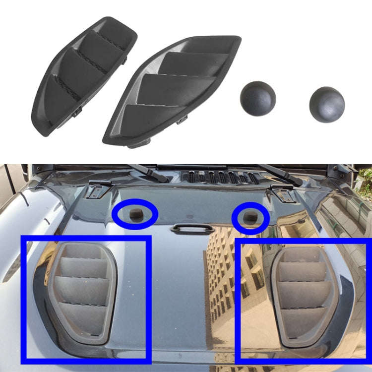 For Jeep Wrangler JK 2007-2017 Car Hood Trim Panel + Hood Ball Head Set