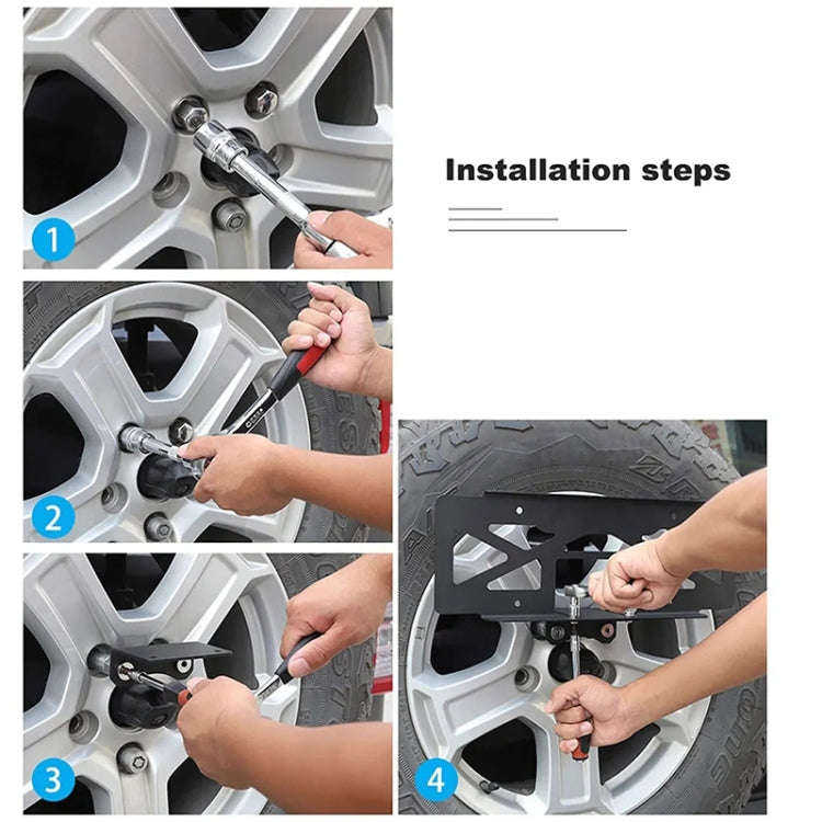 For Jeep Wrangler JL 2018-2019 US Version Car Modified Tire License Plate Frame Mounting Bracket