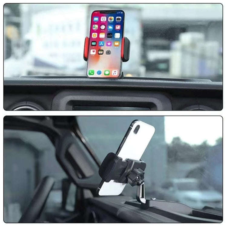 For Jeep Wrangler JL / JT 2018 Car Modified Dashboard Storage Box with Phone Navigation Bracket