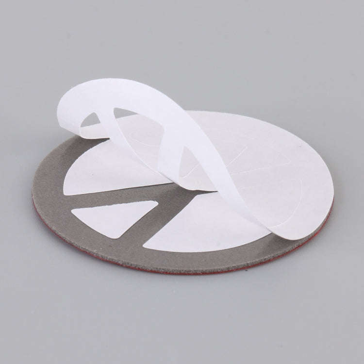 Car No Smoking Sign Personalized Aluminum Alloy Decorative Sticker, Size: 5 x 0.33cm (Silver)