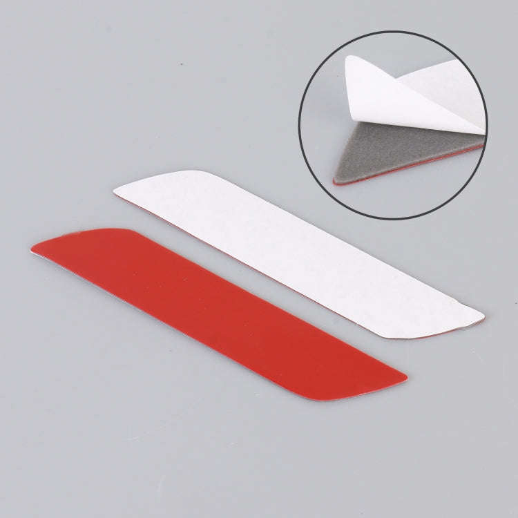 1 Pair Car SPORTS Personalized Aluminum Alloy Decorative Stickers, Size: 11.5 x 2.5 x 0.5cm (Red)