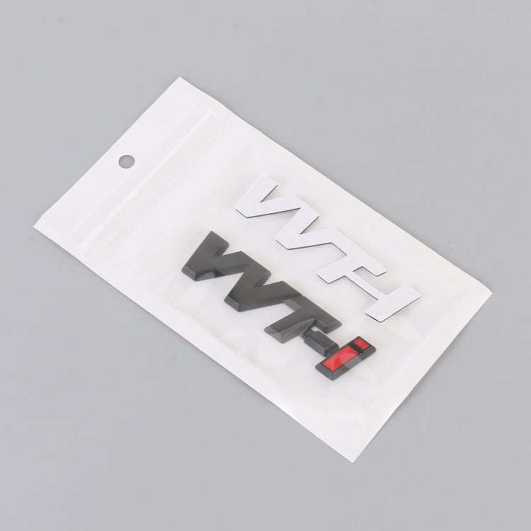 Car WT-i Personalized Aluminum Alloy Decorative Stickers, Size:7.5 x 2cm (Black)