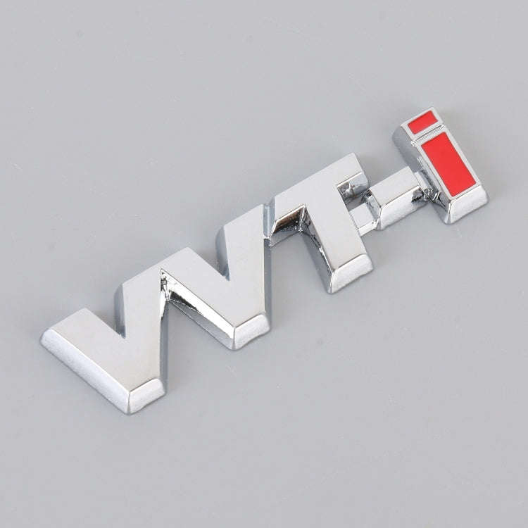 Car WT-i Personalized Aluminum Alloy Decorative Stickers, Size:7.5 x 2cm (Silver)