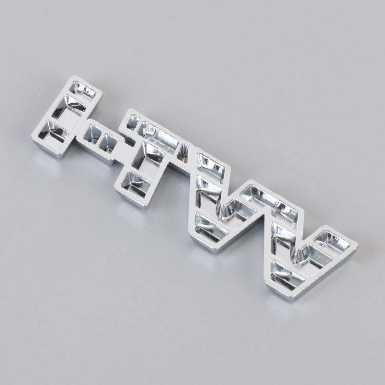 Car WT-i Personalized Aluminum Alloy Decorative Stickers, Size:7.5 x 2cm (Silver)