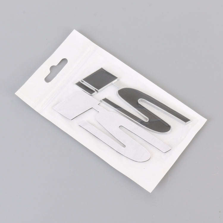Car Si Metal Stickers Personalized Aluminum Alloy Decorative Stickers, Size:10 x 3cm (Black)