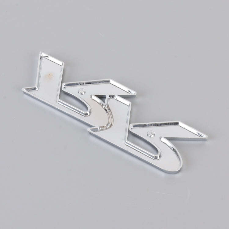 Car Dual R Personalized Aluminum Alloy Decorative Stickers, Size:11 x 3.5cm (Red + Black)
