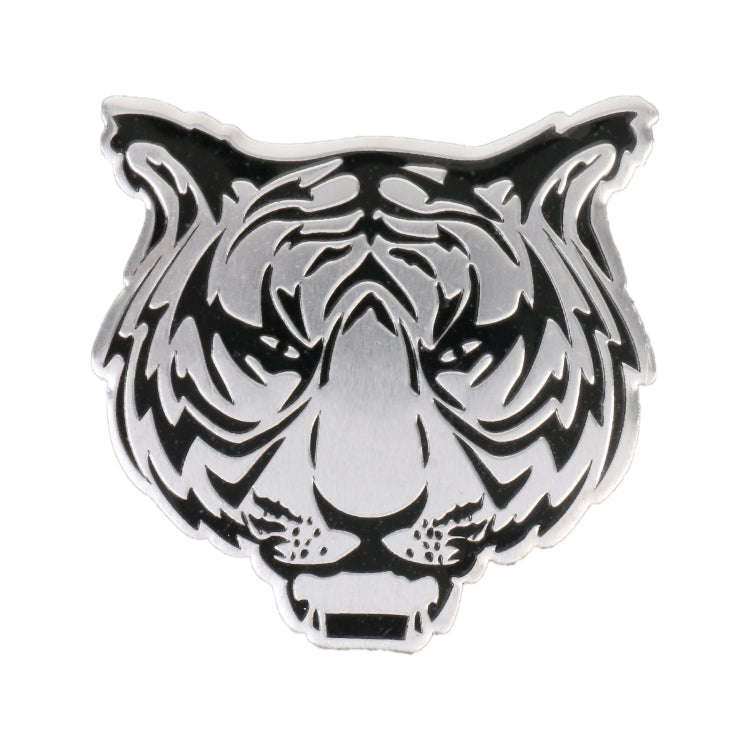 Car Tiger Metal Stickers Personalized Aluminum Alloy Decorative Stickers, Size:8 x 7.5cm