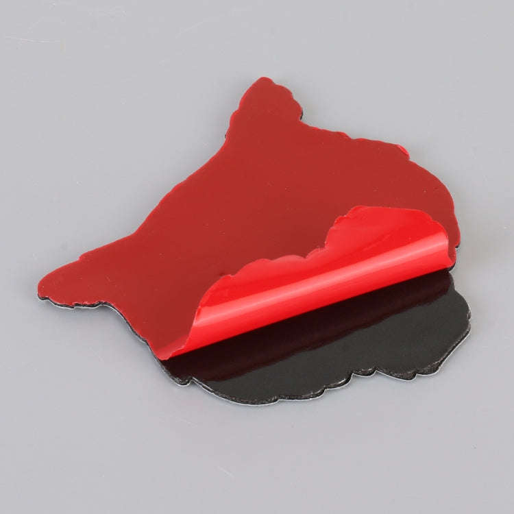 Car Tiger Metal Stickers Personalized Aluminum Alloy Decorative Stickers, Size:8 x 7.5cm