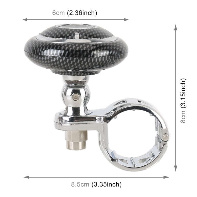 YI-71 Car Steering Wheel Booster Ball Car Power Handle (Carbon Fiber Black)