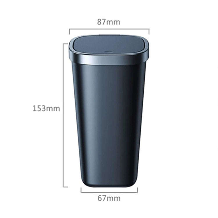 Car Center Armrest Storage Box Push-type Trash Can with Lid
