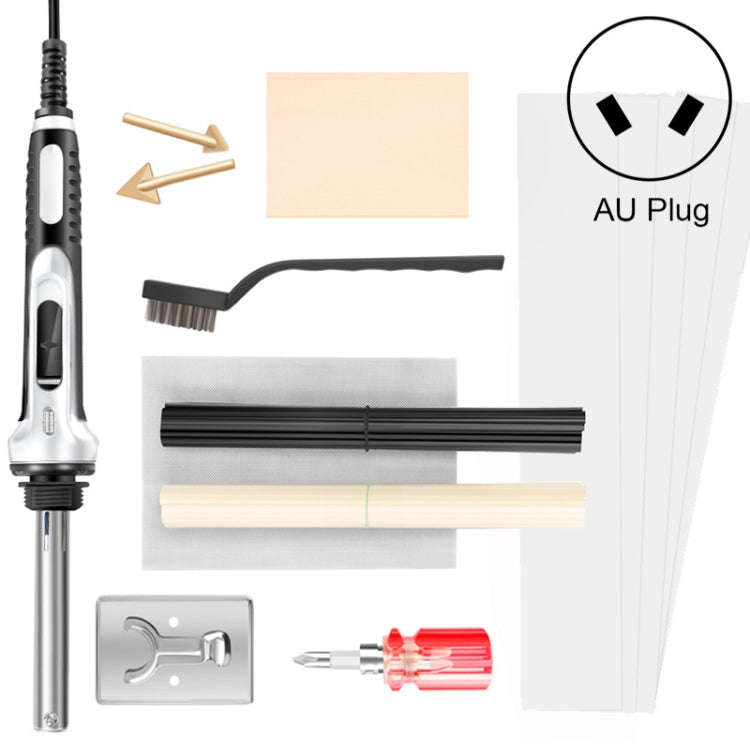 100W Electric Soldering Iron Plastic Welding Machine Car Bumper Repair Plier, AU Plug (White)