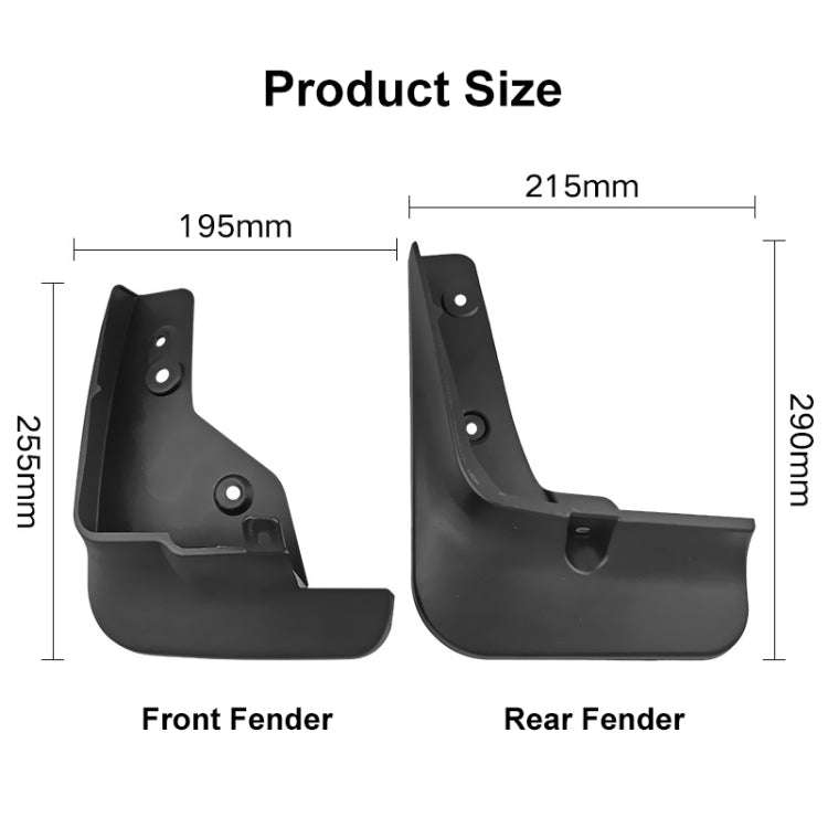 For Mazda CX-5 2022 4pcs/Set Car Auto Soft Plastic Splash Flaps Fender Guard