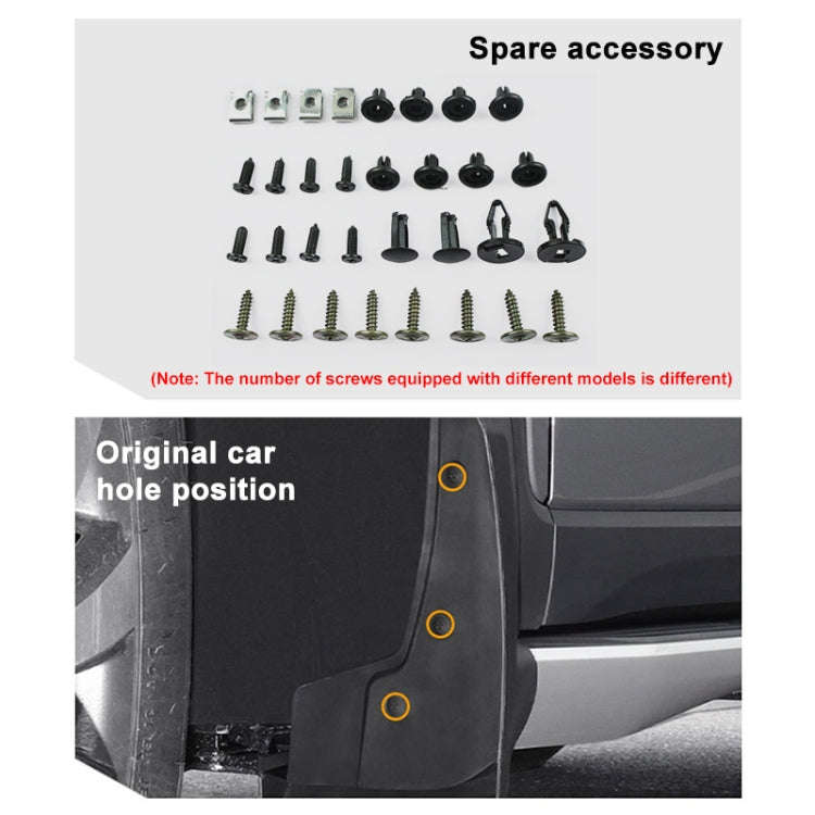 For Suzuki Jimny 2019-2023 4pcs/Set Car Auto Soft Plastic Splash Flaps Fender Guard
