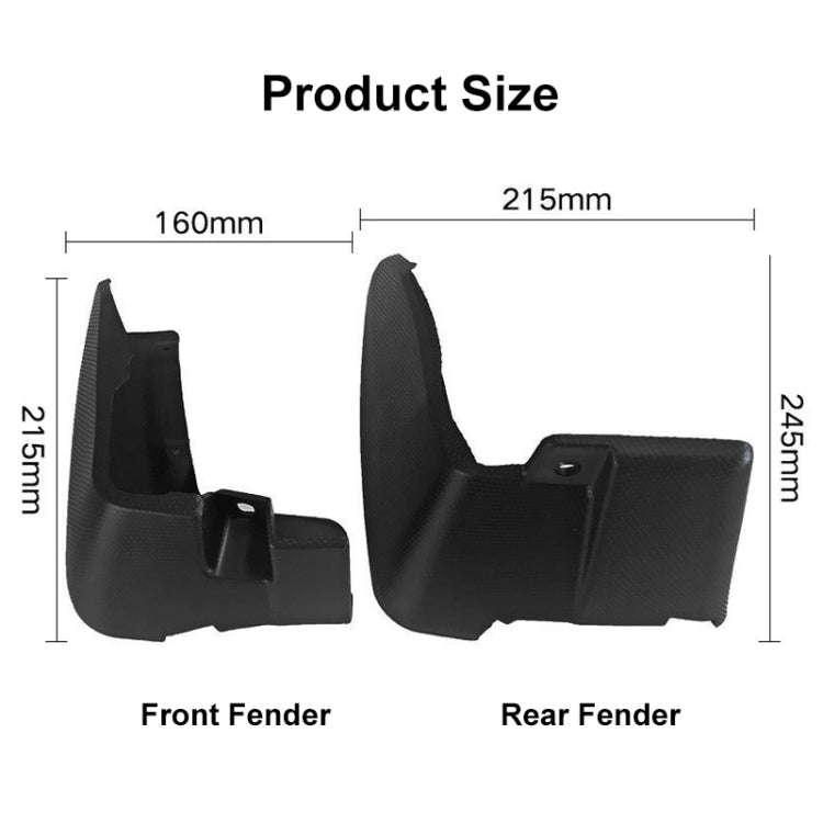 For Subaru XV 2018-2021 4pcs/Set Car Auto Soft Plastic Splash Flaps Fender Guard