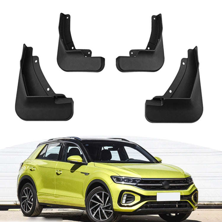 For Volkswagen T-ROC 2023 4pcs/Set Car Auto Soft Plastic Splash Flaps Fender Guard