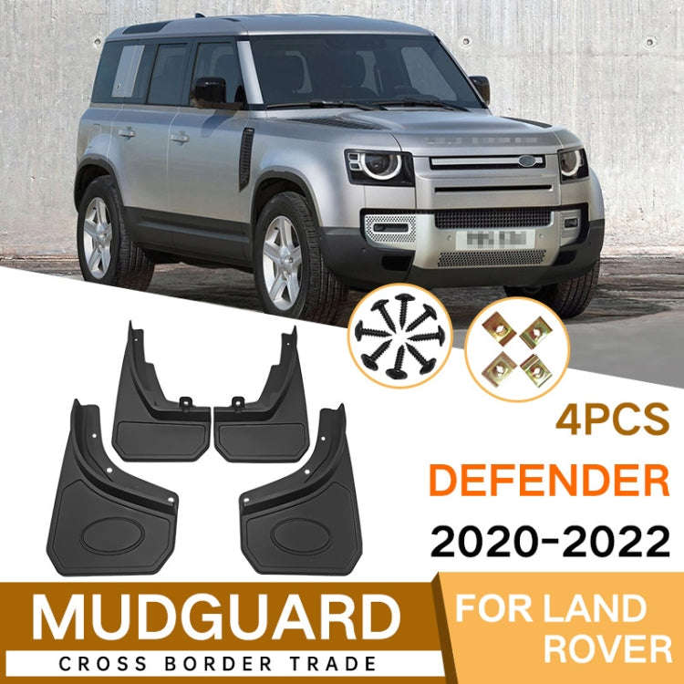For LandRover Defender 2020-2022 4pcs/Set Car Auto Soft Plastic Splash Flaps Fender Guard