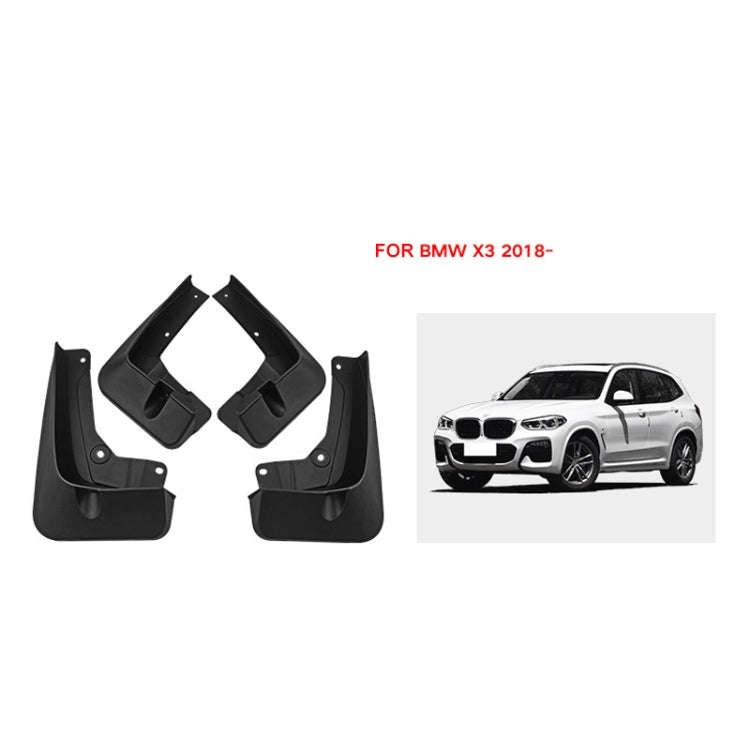 For BMW X3 2018-2023 4pcs/Set Car Auto Soft Plastic Splash Flaps Fender Guard