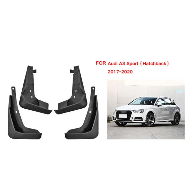 For Audi A3 Hatchback Sport 2017-2020 4pcs/Set Car Auto Soft Plastic Splash Flaps Fender Guard