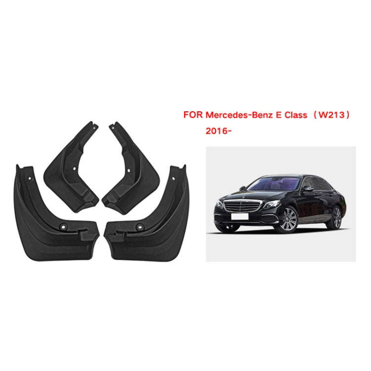 For Mercedes-Benz E-class 2016-2023 4pcs/Set Car Auto Soft Plastic Splash Flaps Fender Guard