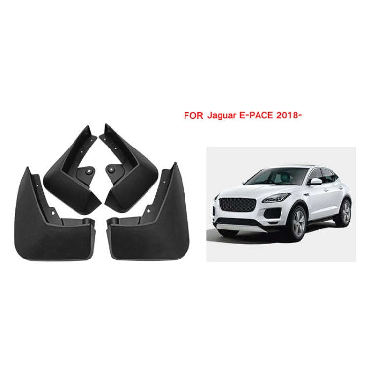 For Jaguar E-pace 2018-2023 4pcs/Set Car Auto Soft Plastic Splash Flaps Fender Guard