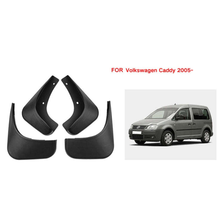 For Volkswagen Caddy 2005 4pcs/Set Car Auto Soft Plastic Splash Flaps Fender Guard