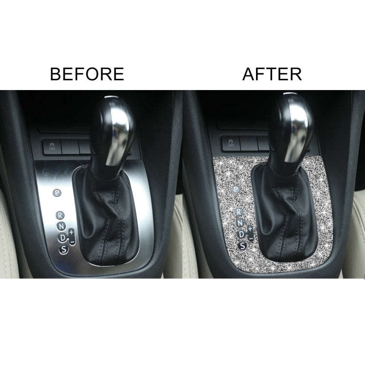 Car Gear Adjustment A Diamond Decoration Cover Sticker for Volkswagen Golf 6 2008-2012, Left-hand...