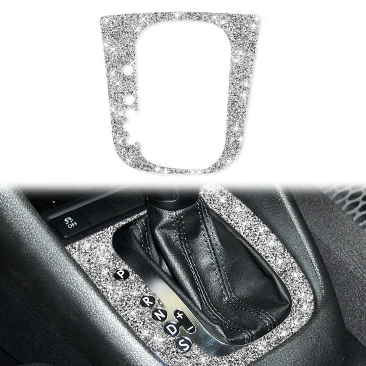 Car Gear Adjustment B Diamond Decoration Cover Sticker for Volkswagen Golf 6 2008-2012, Left-hand...