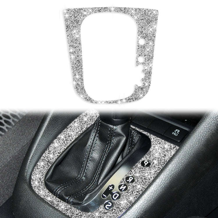 Car Gear Adjustment B Diamond Decoration Cover Sticker for Volkswagen Golf 6 2008-2012, Right-han...