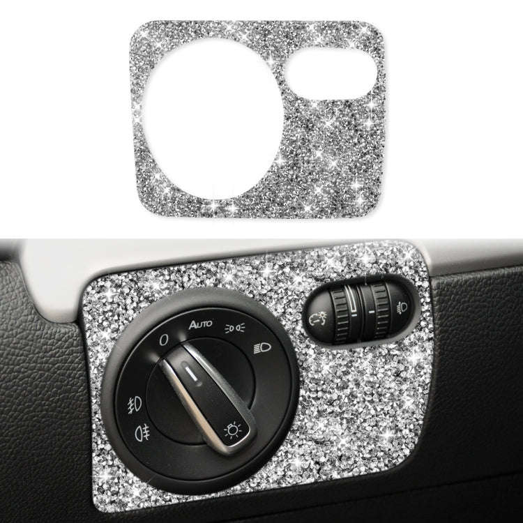 Car Headlight Diamond Decoration Cover Sticker for Volkswagen Golf 6 2008-2012, Left-hand Drive