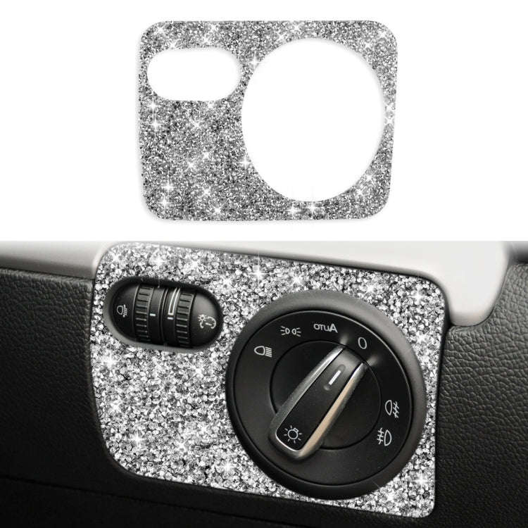 Car Headlight Diamond Decoration Cover Sticker for Volkswagen Golf 6 2008-2012, Right-hand Drive
