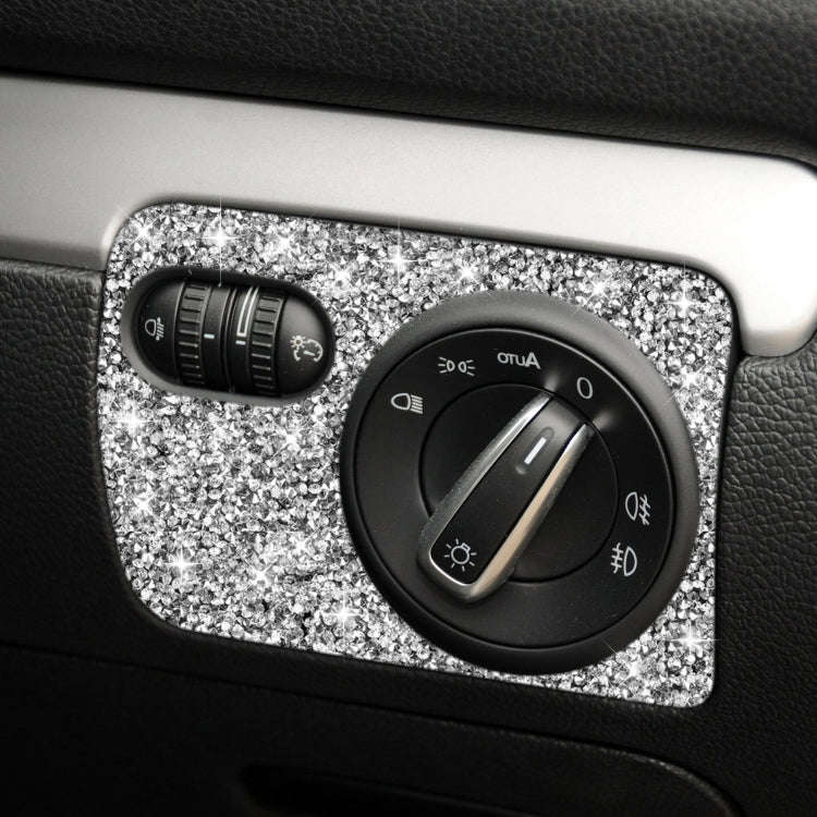Car Headlight Diamond Decoration Cover Sticker for Volkswagen Golf 6 2008-2012, Right-hand Drive