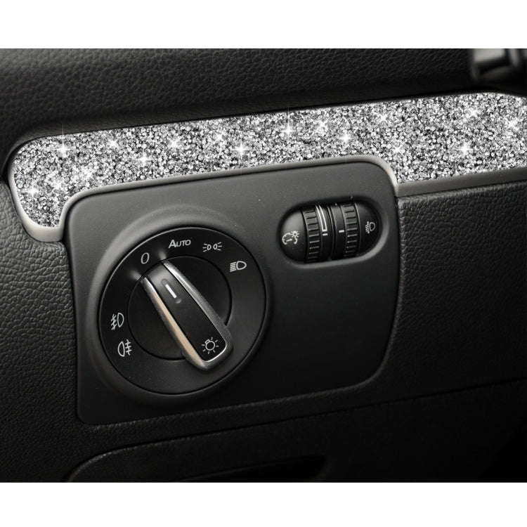 Car Central Control Diamond Decoration Cover Sticker for Volkswagen Golf 6 2008-2012, Left-hand D...