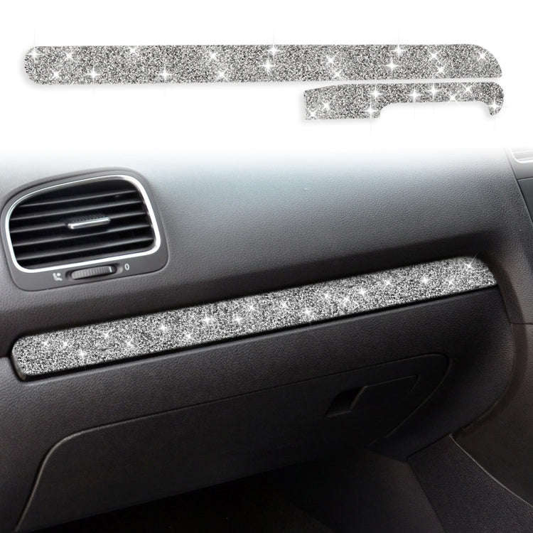 Car Central Control Diamond Decoration Cover Sticker for Volkswagen Golf 6 2008-2012, Right-hand ...