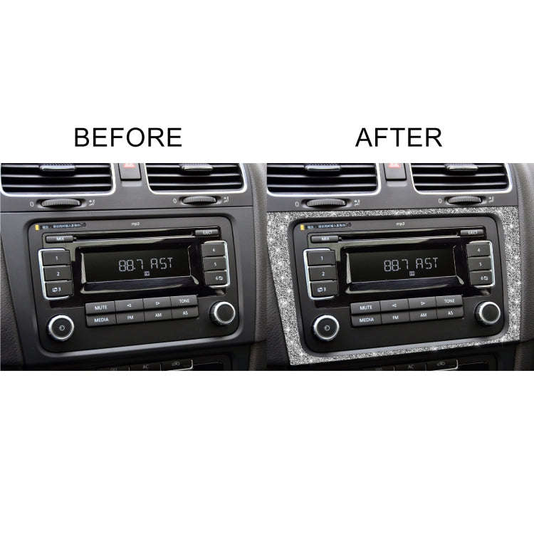 Car CD Panel Diamond Decoration Cover Sticker for Volkswagen Golf 6 2008-2012, Left and Right Drive