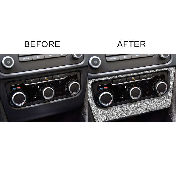 Car AC Panel Diamond Decoration Cover Sticker for Volkswagen Golf 6 2008-2012, Left and Right Drive