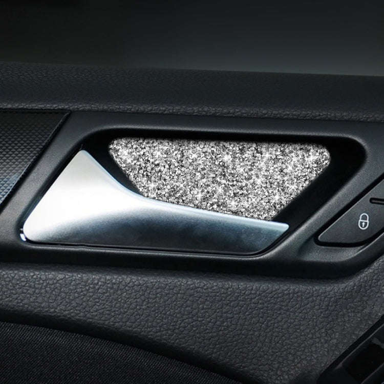 Car Door Bowl Diamond Decoration Cover Sticker for Volkswagen Golf 6 2008-2012, Left and Right Drive