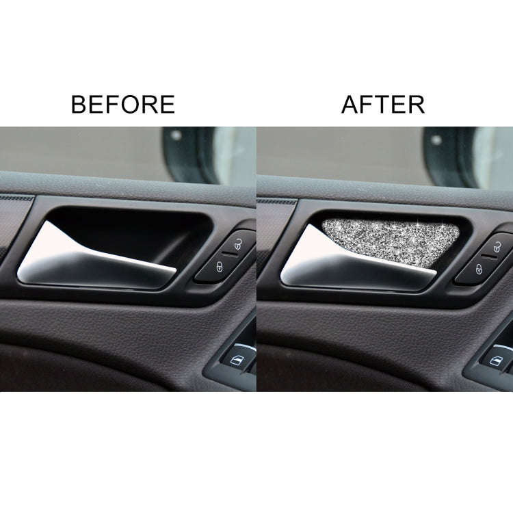 Car Door Bowl Diamond Decoration Cover Sticker for Volkswagen Golf 6 2008-2012, Left and Right Drive
