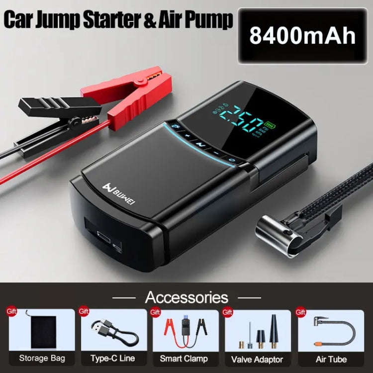 BN03H 8400mAh Car Emergency Start Power Supply Air Pump Integrated Machine, High-end Version