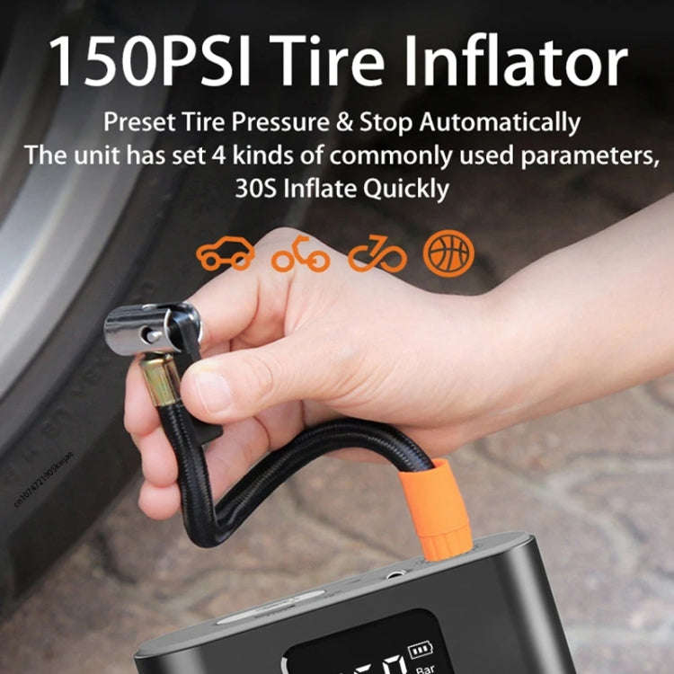 D7L 8800mAh Multifunctional Car Emergency Start Power Supply Air Pump Integrated Machine