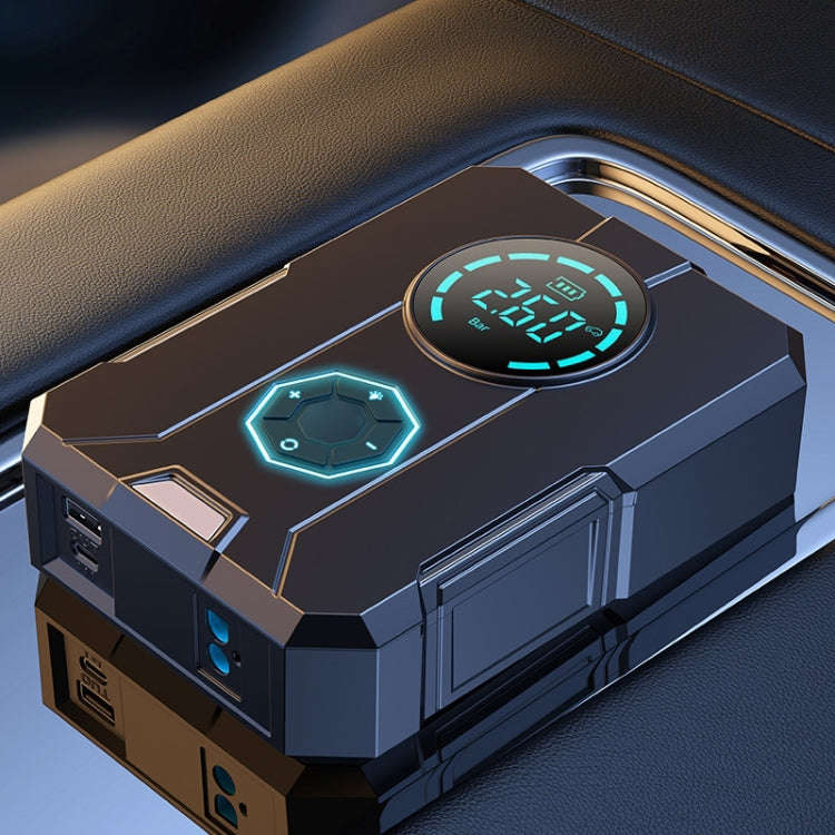 YS03TH 6000mAh Car Emergency Start Power Supply Electric Air Pump Integrated Machine
