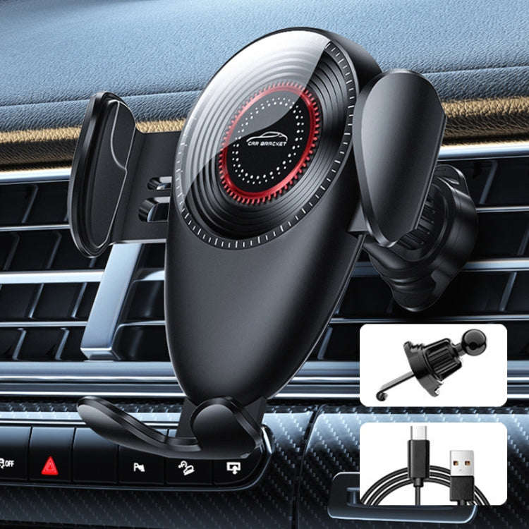 M8 Universal Car Mechanical Gravity Air Outlet Phone Navigation Holder