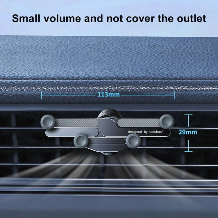 Car Knob Air Outlet Invisible Aluminum Alloy Gravity Holder