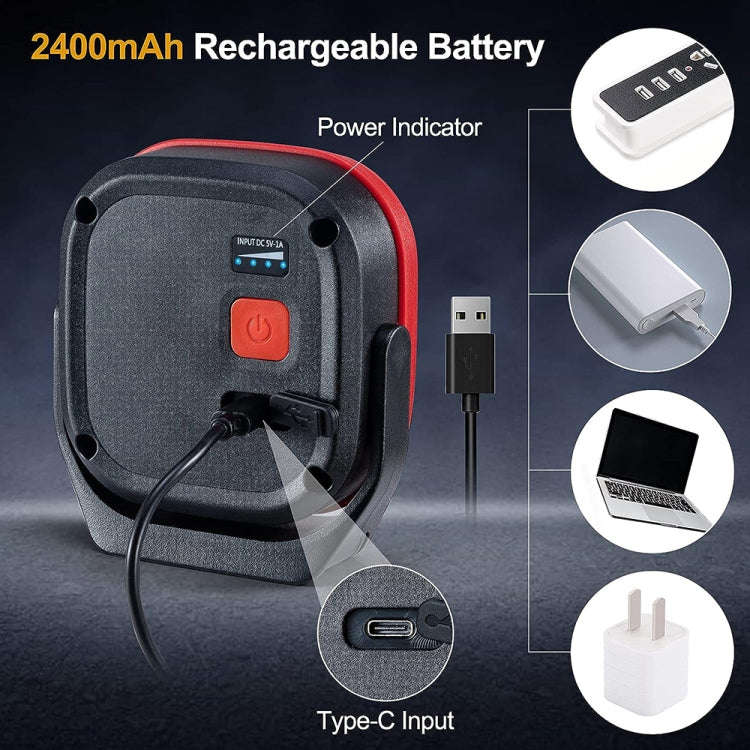 Car Portable Type-C Chargeable COB LED Work Inspection Light
