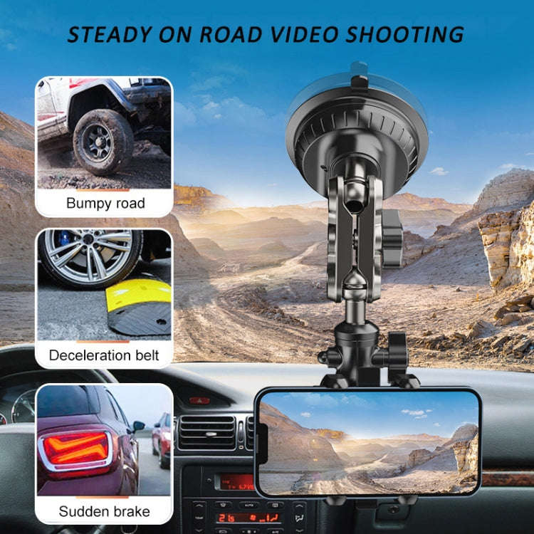 Car Universal Overhead Camera Suction Cup Phone Holder, Short Style