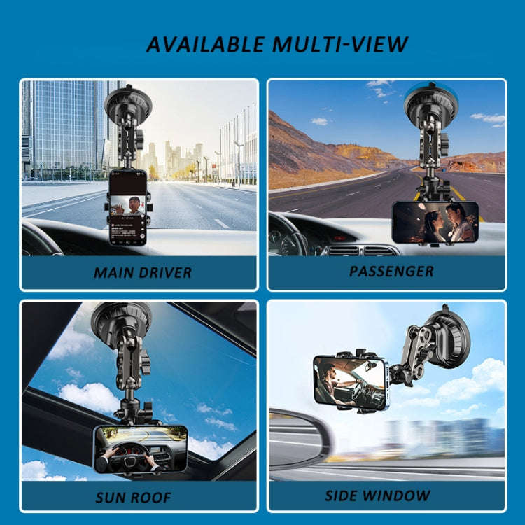 Car Universal Overhead Camera Suction Cup Phone Holder, Short Style