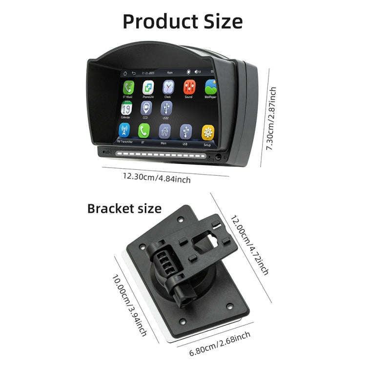 B5540 4.7 inch Allwinner Melis F133 Car MP5 Player, Support iOS CarPlay / Android Auto / BT / USB...