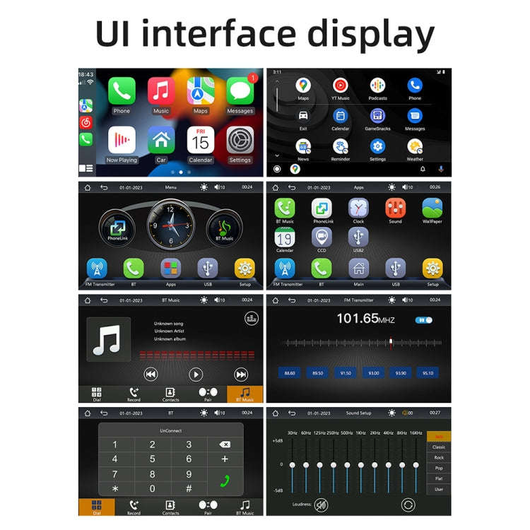B5540 4.7 inch Allwinner Melis F133 Car MP5 Player, Support iOS CarPlay / Android Auto / BT / USB...