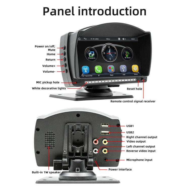 B5540 4.7 inch Allwinner Melis F133 Car MP5 Player, Support iOS CarPlay / Android Auto / BT / USB...