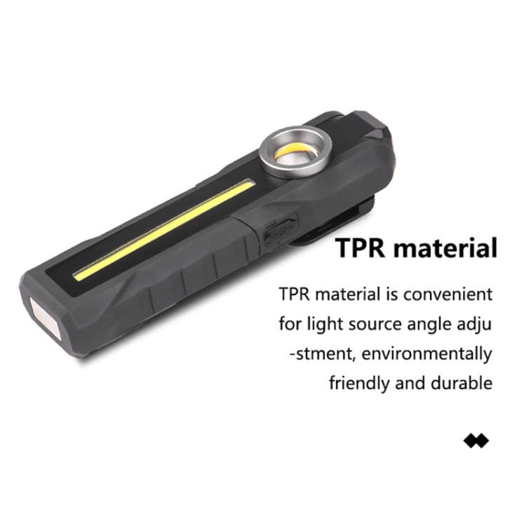 1902A Folding Magnet Car Inspection Light Work Maintenance Lamp Emergency COB LED USB Charging Lamp