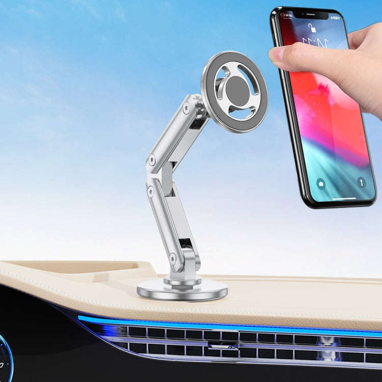 LK-CDD13 Car Multi-angle Adjustable MagSafe Magnetic Holder (Silver)